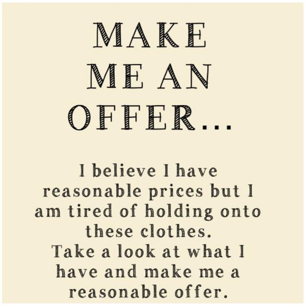 Make an offer.